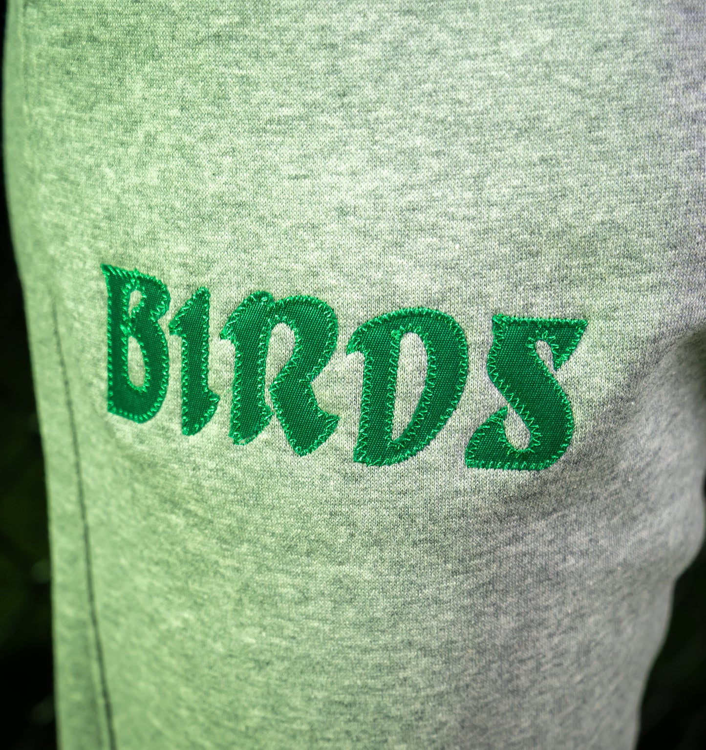 Grey Retro Nike Joggers with Sewn-On BIRDS