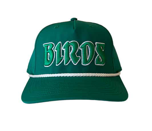 BIRDS Green Rope Hat
