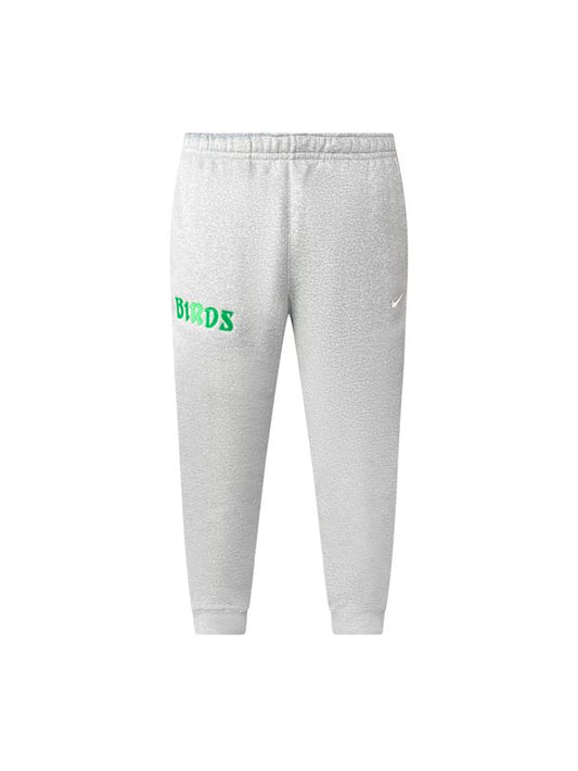 Grey Retro Nike Joggers with Sewn-On BIRDS